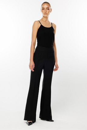 شلوار مشکی زنانه پلی استر Moda İlgi - کد 866362309
