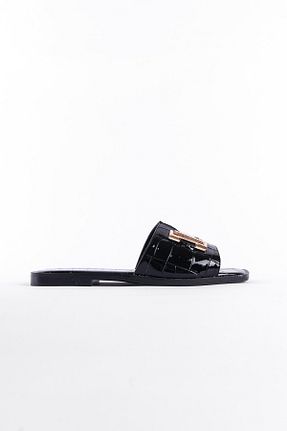 دمپائی مشکی زنانه چرم مصنوعی Capone Outfitters - کد 832102277