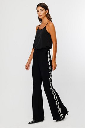 شلوار طوسی زنانه بافتنی Moda İlgi - کد 866366723