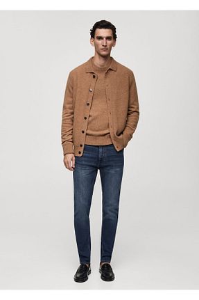 شلوار جین آبی مردانه رگولار MANGO Man - کد 834498795