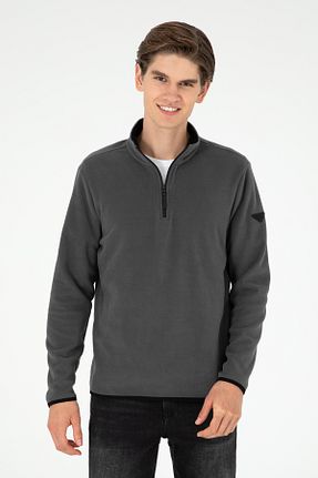 سوئیشرت طوسی مردانه ساده U.S. Polo Assn. - کد 866375975