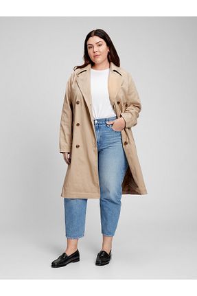 ترنچکت بژ زنانه %100 پنبه GAP - کد 848820654