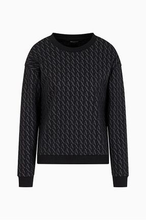 سوئیشرت مشکی زنانه طرح دار Armani Exchange - کد 866416386