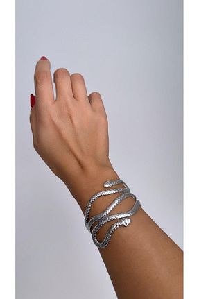 دستبند جواهر زنانه روکش نقره Pelin Aksesuar - کد 866431829