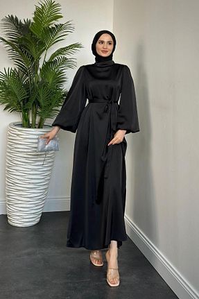 لباس حجاب مشکی زنانه 3/4 Boy MERVEN AKYÜZ - کد 875803214