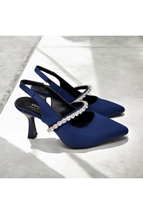 کفش مجلسی سرمه ای زنانه پاشنه نازک runa shoes - کد 817364245