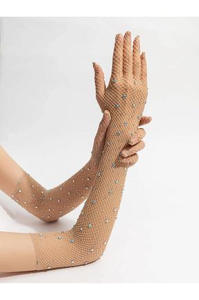 دستکش بژ زنانه لیکرا Elegance Scarf - کد 796535713