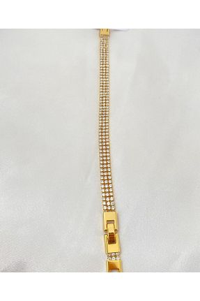 دستبند استیل (فولاد) طلائی زنانه استیل ضد زنگ Çelik - کد 866424501