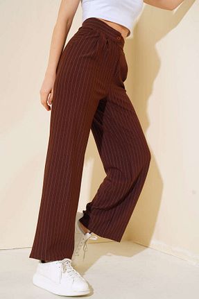 شلوار قهوه ای زنانه پلی استر İnfome - کد 866449379