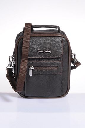 کیف دوشی قهوه ای مردانه پلی اورتان Pierre Cardin - کد 866439479