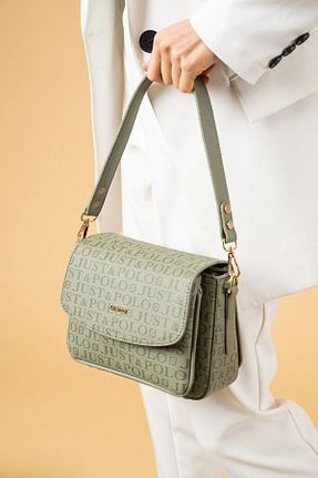 کیف دوشی سبز زنانه چرم مصنوعی Just Polo - کد 866489721