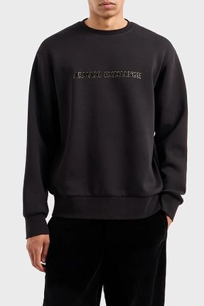 سوئیشرت مشکی مردانه چاپی Armani Exchange - کد 866635617