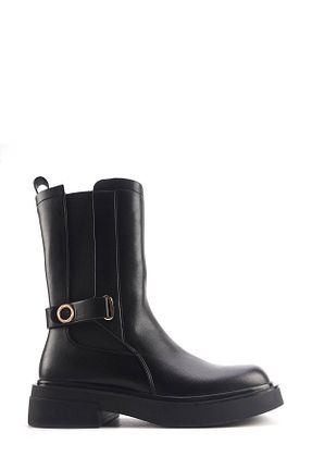 بوت / نیم بوت مشکی زنانه چرم مصنوعی Nine West - کد 866503420