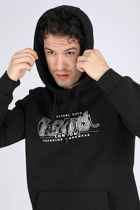 سوئیشرت مشکی مردانه چاپی Lee Cooper - کد 866576372