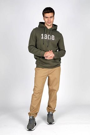 سوئیشرت خاکی مردانه ساده Lee Cooper - کد 866576375