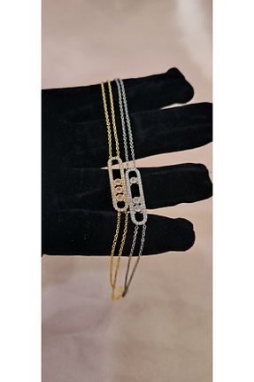 دستبند استیل (فولاد) طلائی استیل (فولاد) MADAME JEWELRY - کد 866587915