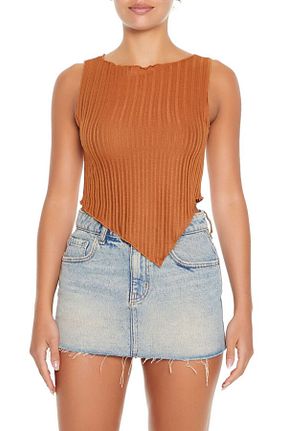 بلوز نارنجی زنانه Saç Örgü Forever 21 - کد 866706840