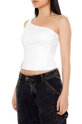 بلوز سفید زنانه ساده Forever 21 - کد 866699956