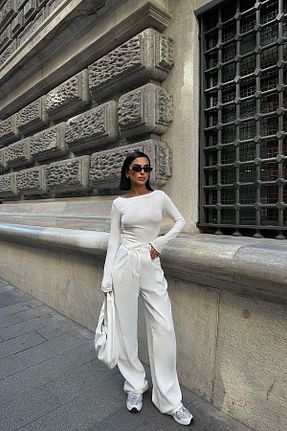 بلوز نباتی زنانه ساده YOUR NAME - کد 866608307