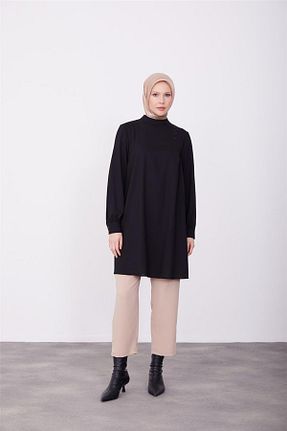 تونیک حجاب مشکی زنانه بافتنی Armine - کد 790589506