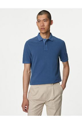 تیشرت آبی مردانه رگولار Marks & Spencer - کد 866610188