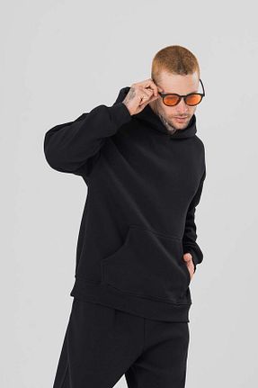 سوئیشرت مشکی مردانه ساده go gang own - کد 866616615