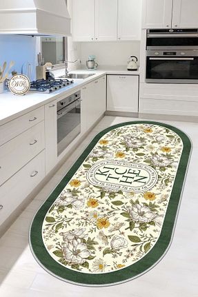 فرش آشپزخانه سبز پلی استر West Home - کد 805219254