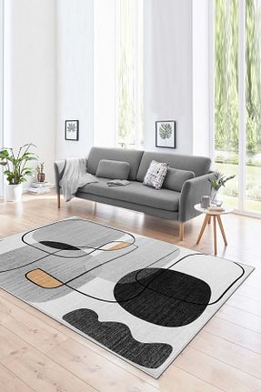 فرش طوسی قابل شستشو West Home - کد 692700151