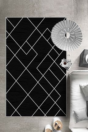 فرش مشکی قابل شستشو West Home - کد 373280818
