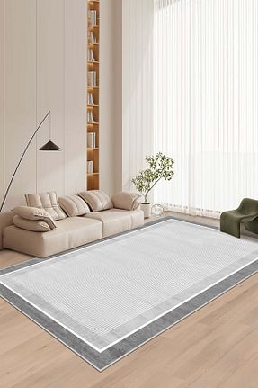 فرش طوسی قابل شستشو West Home - کد 824434167