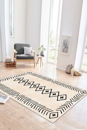 فرش بژ زیره ضد لغزش West Home - کد 74813794