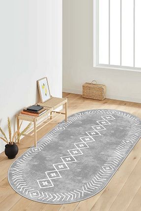 فرش طوسی زیره ضد لغزش West Home - کد 438365001