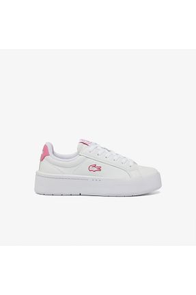 کفش اسنیکر سفید زنانه بند دار Lacoste - کد 866649849