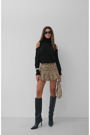 پلیور مشکی زنانه ساده Black Fashion - کد 866720125