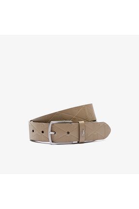 کمربند قهوه ای مردانه چرم مصنوعی Lacoste - کد 866666284