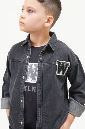 کت طوسی بچه گانه رگولار Cansın Mini - کد 811353771