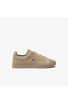 کفش اسنیکر قهوه ای مردانه بند دار Lacoste - کد 838637934