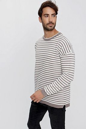 پلیور قهوه ای مردانه اورسایز CHUBA - کد 350223526