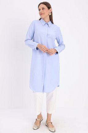 تونیک حجاب آبی زنانه پنبه پلی استر ALLDAY - کد 62807327