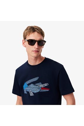 تیشرت سرمه ای مردانه رگولار Lacoste - کد 866670822