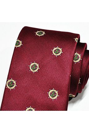 کراوات زرشکی مردانه میکروفیبر Eyida - کد 736451395