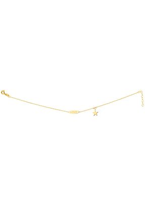دستبند طلا زرد زنانه 14 عیار MİNİMAL - کد 866918719