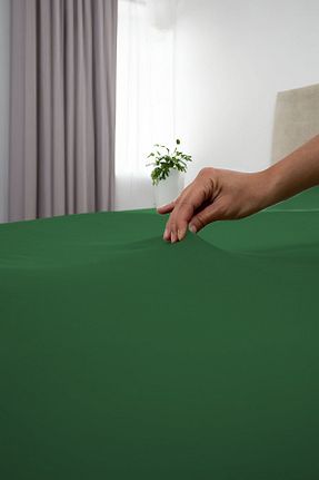 ست ملحفه تکنفره سبز پنبه GAMA HOME - کد 866302989
