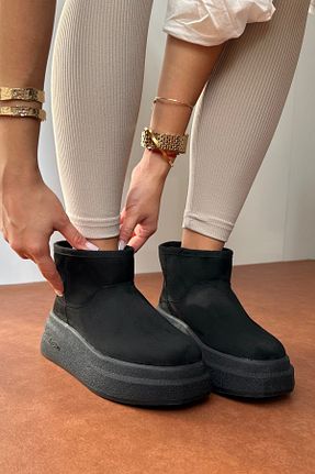 بوت / نیم بوت مشکی زنانه پارچه ای Mupa Shoes - کد 866693641