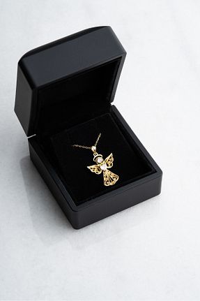 گردنبند نقره طلائی زنانه 925 عیار Silvano Jewelry - کد 866693971