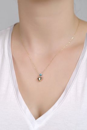 گردنبند نقره طلائی زنانه 925 عیار SARIASLAN - کد 816802592