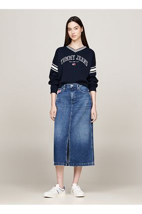 پلیور سرمه ای زنانه رگولار Tommy Jeans - کد 866692751