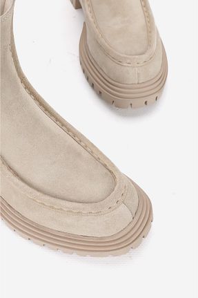 بوت / نیم بوت بژ زنانه جیر TUNAELLİ - کد 866685840