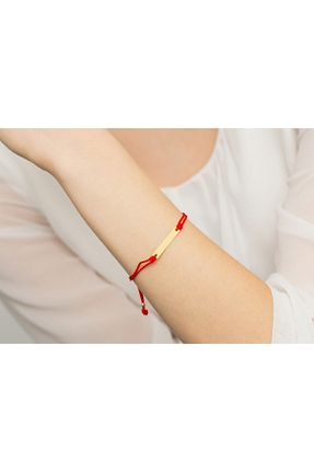 دستبند طلا قرمز زنانه 14 عیار MİNİMAL - کد 866918843