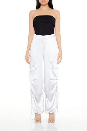 شلوار طوسی زنانه ساتن Forever 21 - کد 866698296